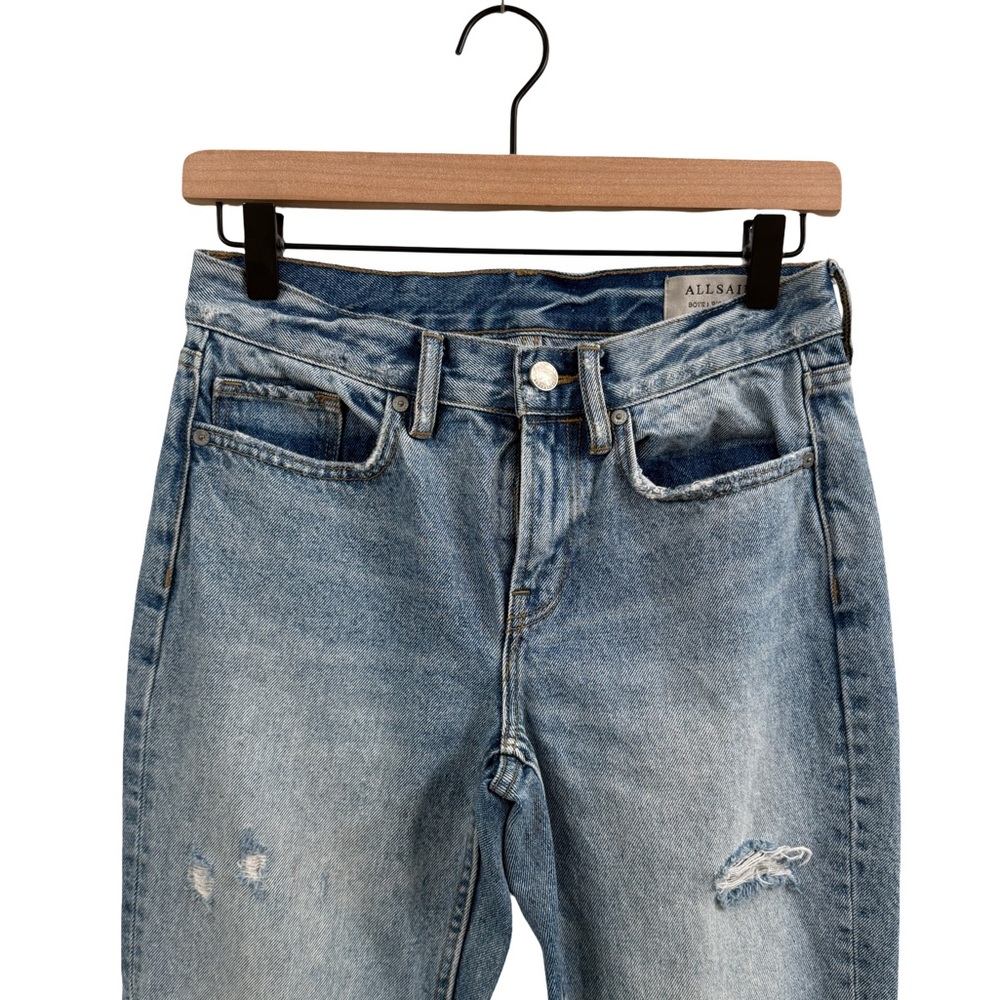 All Saints Vintage Blue Ankle Jeans - Picture 2 of 13